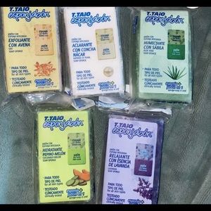 Jabones T TAIO lavanda pepino avena Charcol